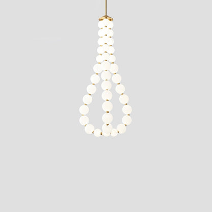 Acrylic Pearl Necklace Chandelier