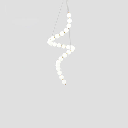 Acrylic Pearl Necklace Chandelier