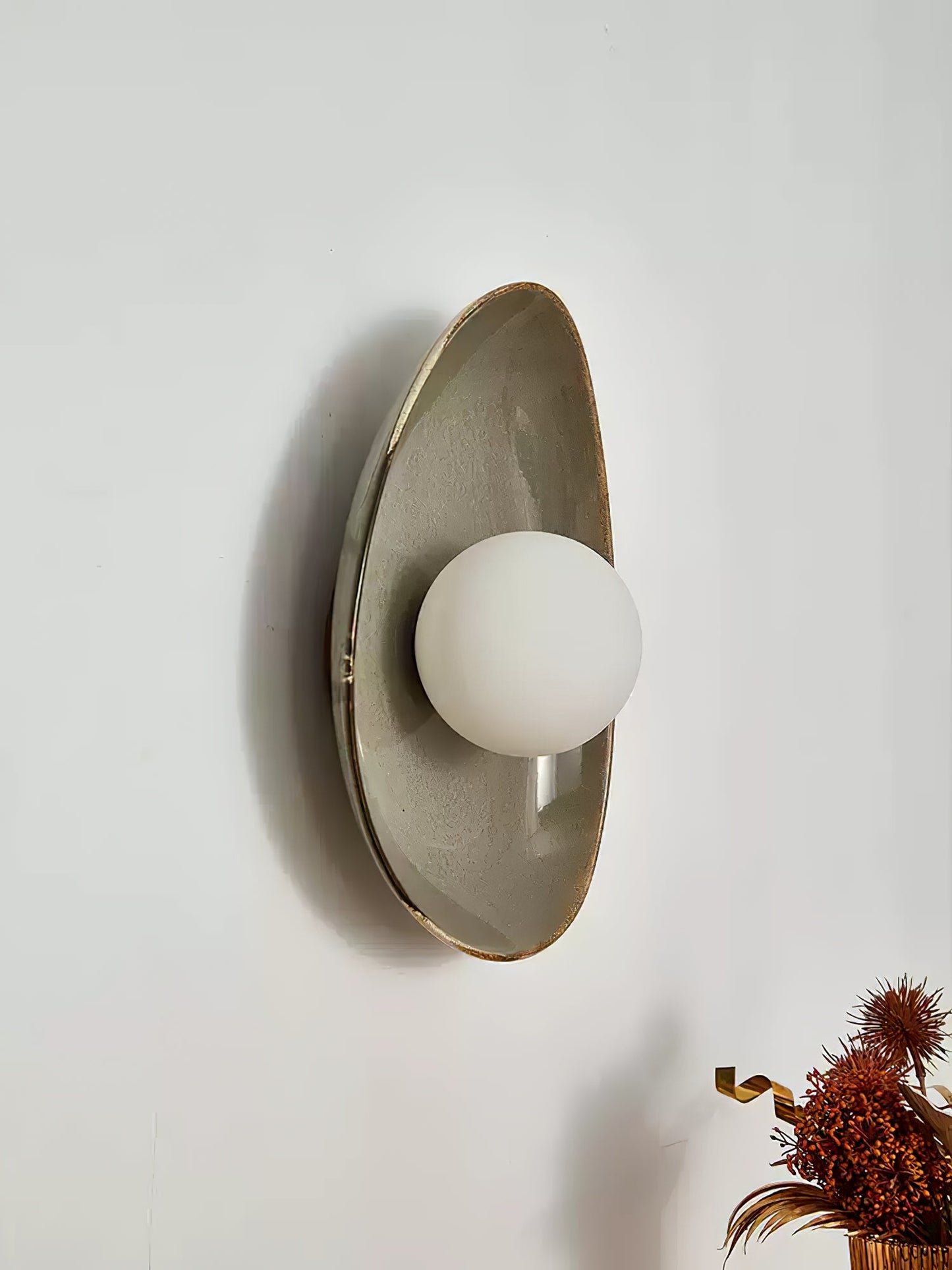 Pebble Disc Wall Light