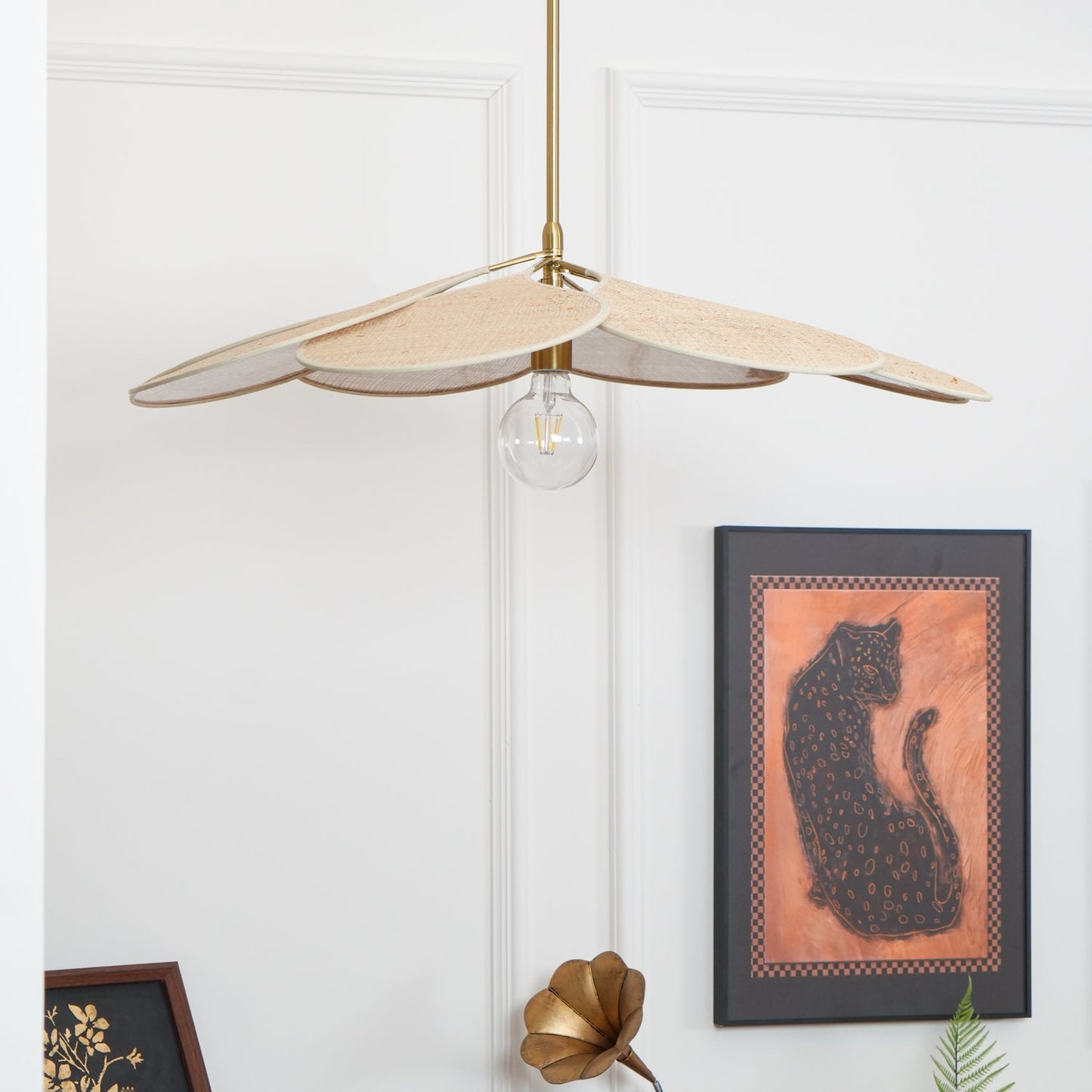 Petals Bloom Rattan Pendant Lamp