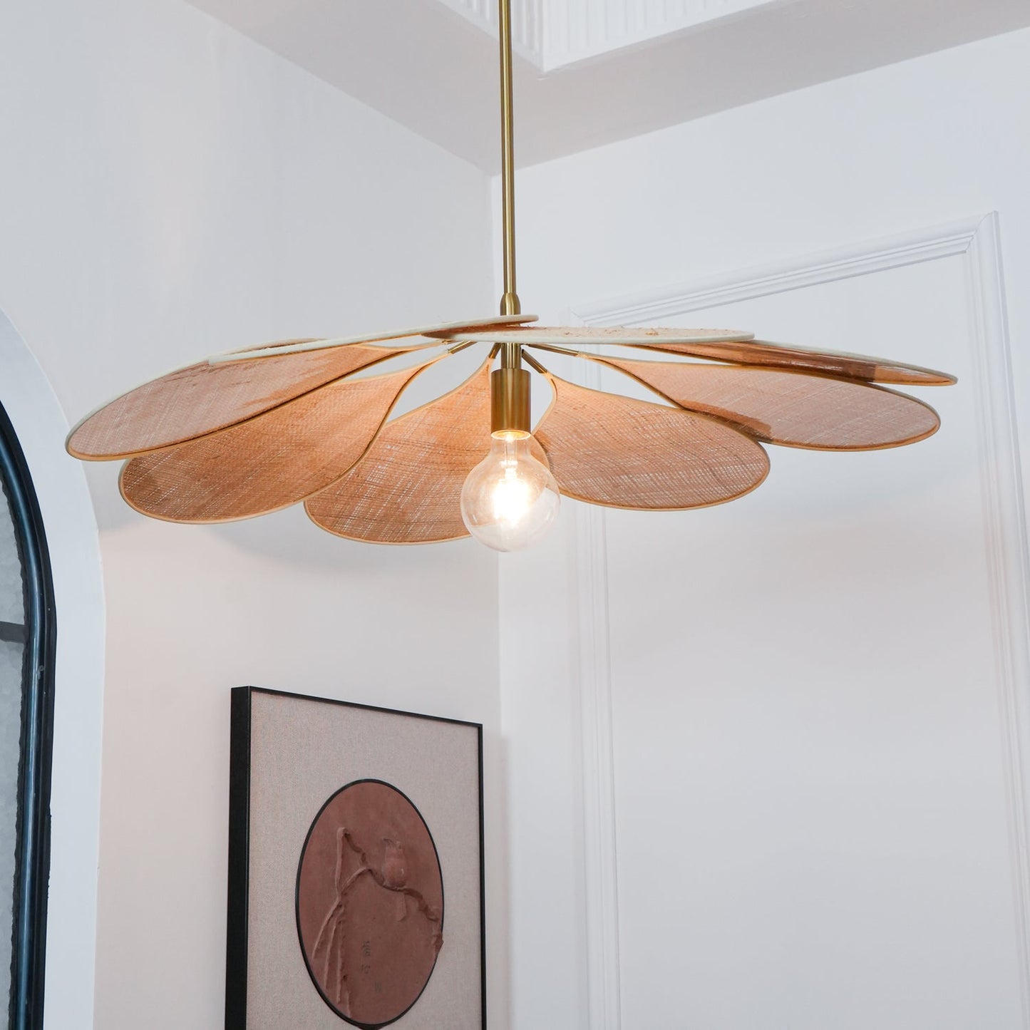 Petals Bloom Rattan Pendant Lamp