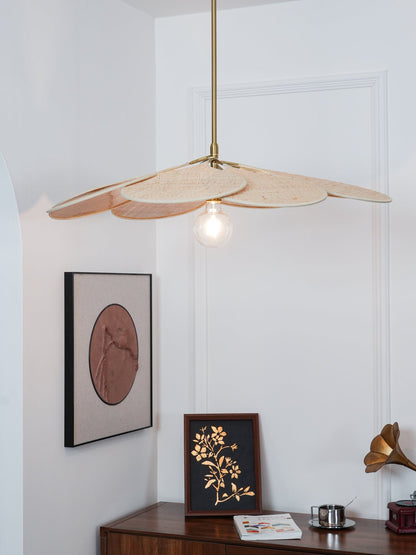 Petals Bloom Rattan Pendant Lamp