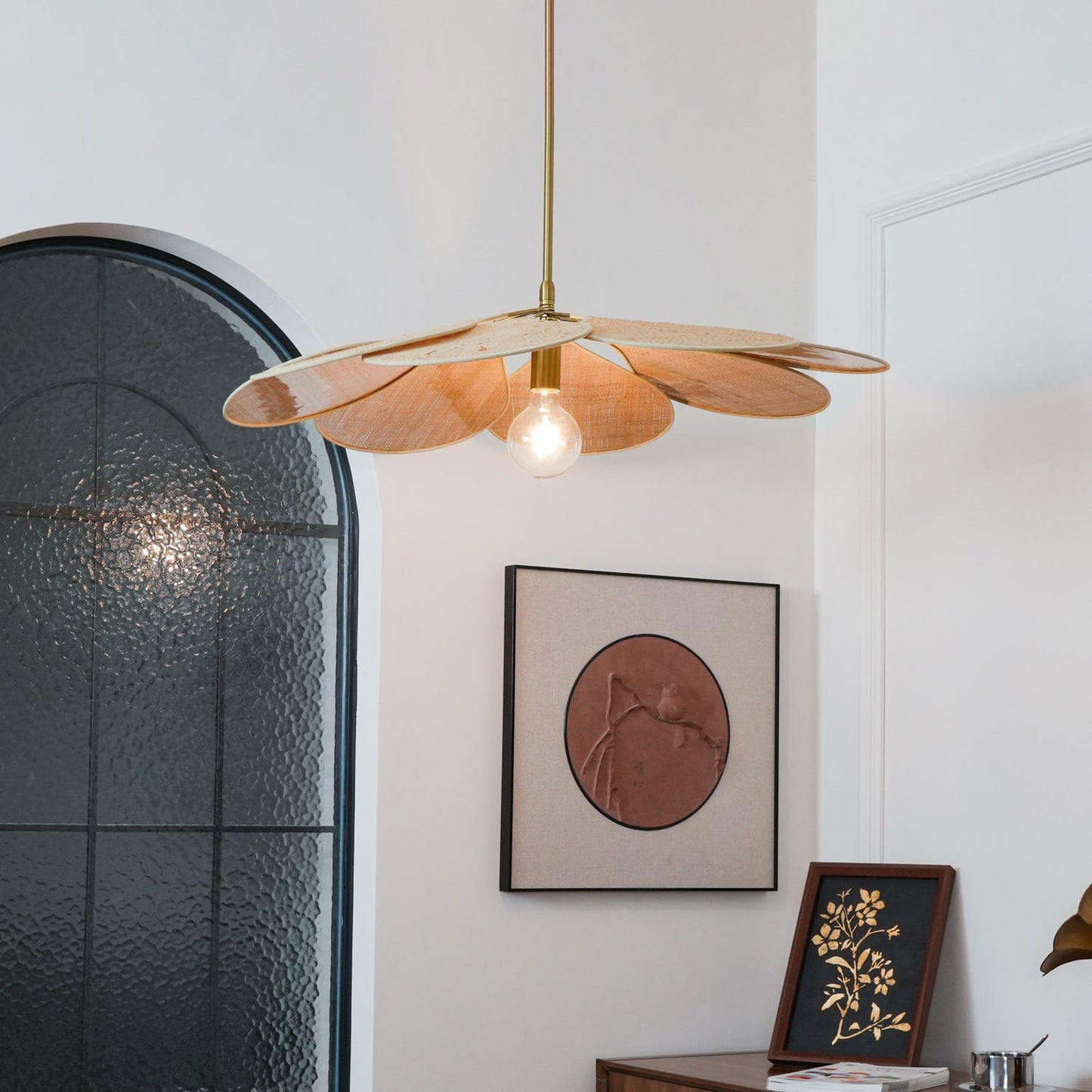 Petals Bloom Rattan Pendant Lamp