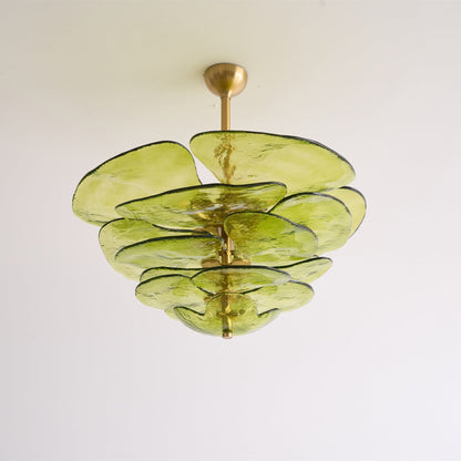 Petals Gold Murano Chandelier