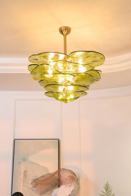 Petals Gold Murano Chandelier