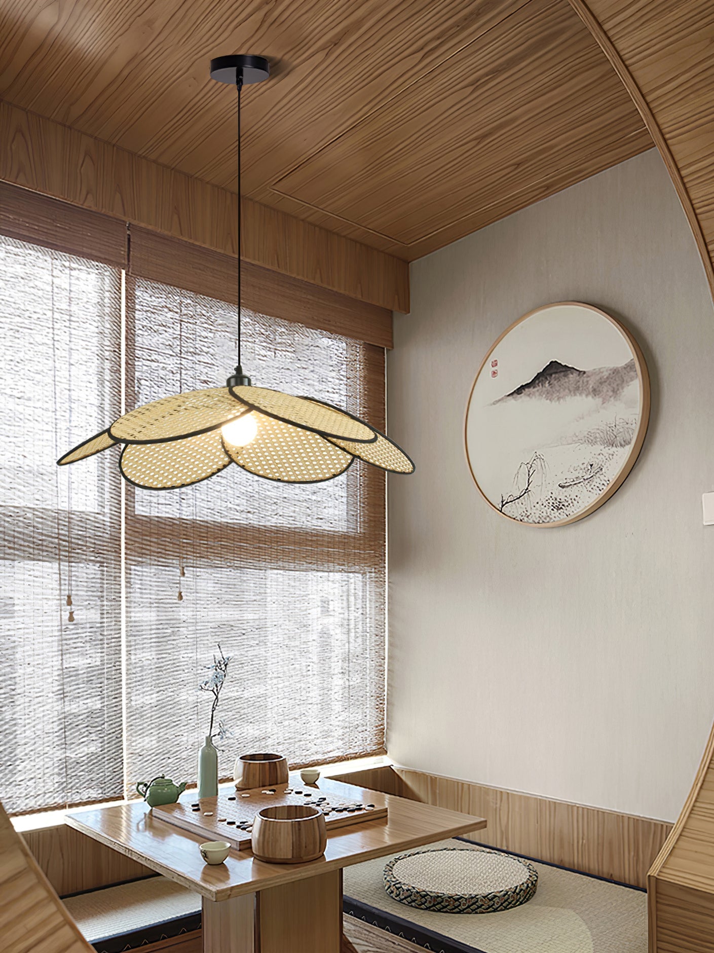 Petals Rattan Pendant Lamp