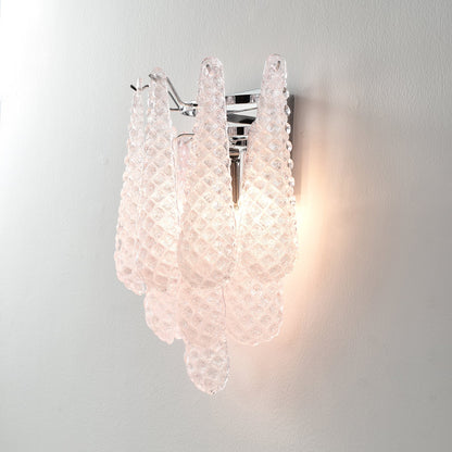 Pink Waffle Wall Sconce