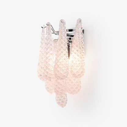 Pink Waffle Wall Sconce