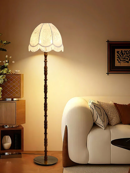 Printed Tassel Floor Lamp