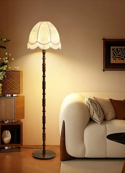 Printed Tassel Floor Lamp