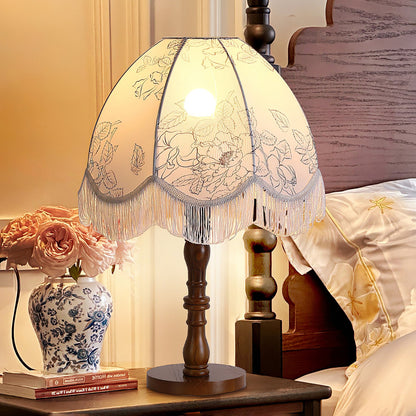 Printed Tassel Table Lamp