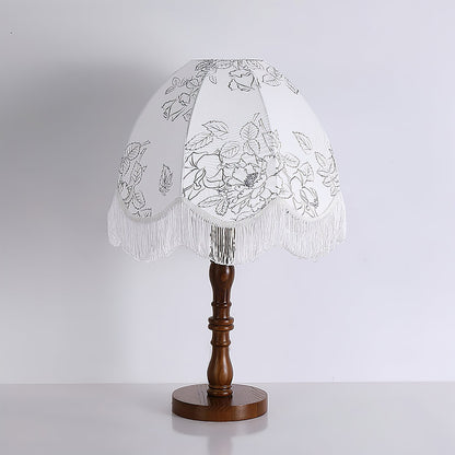 Printed Tassel Table Lamp