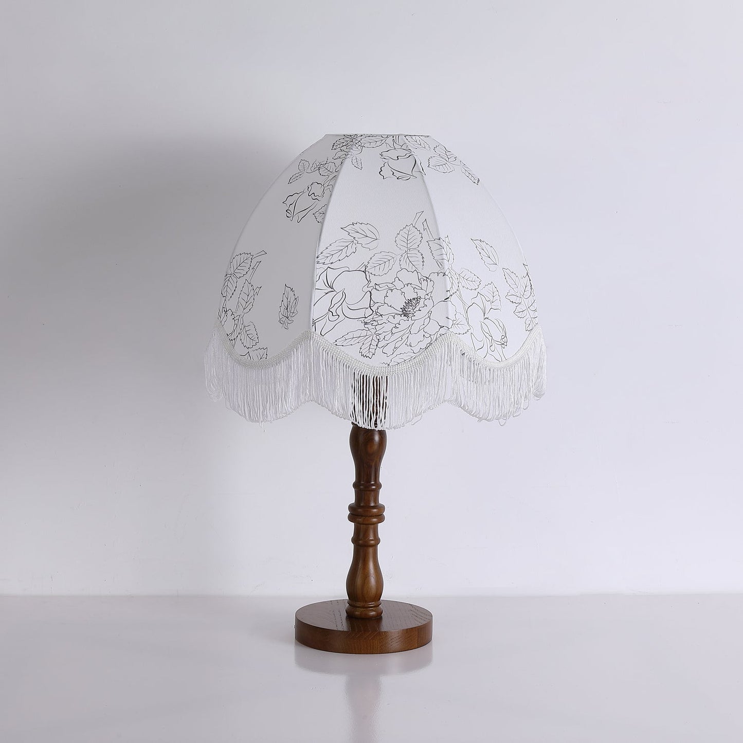 Printed Tassel Table Lamp