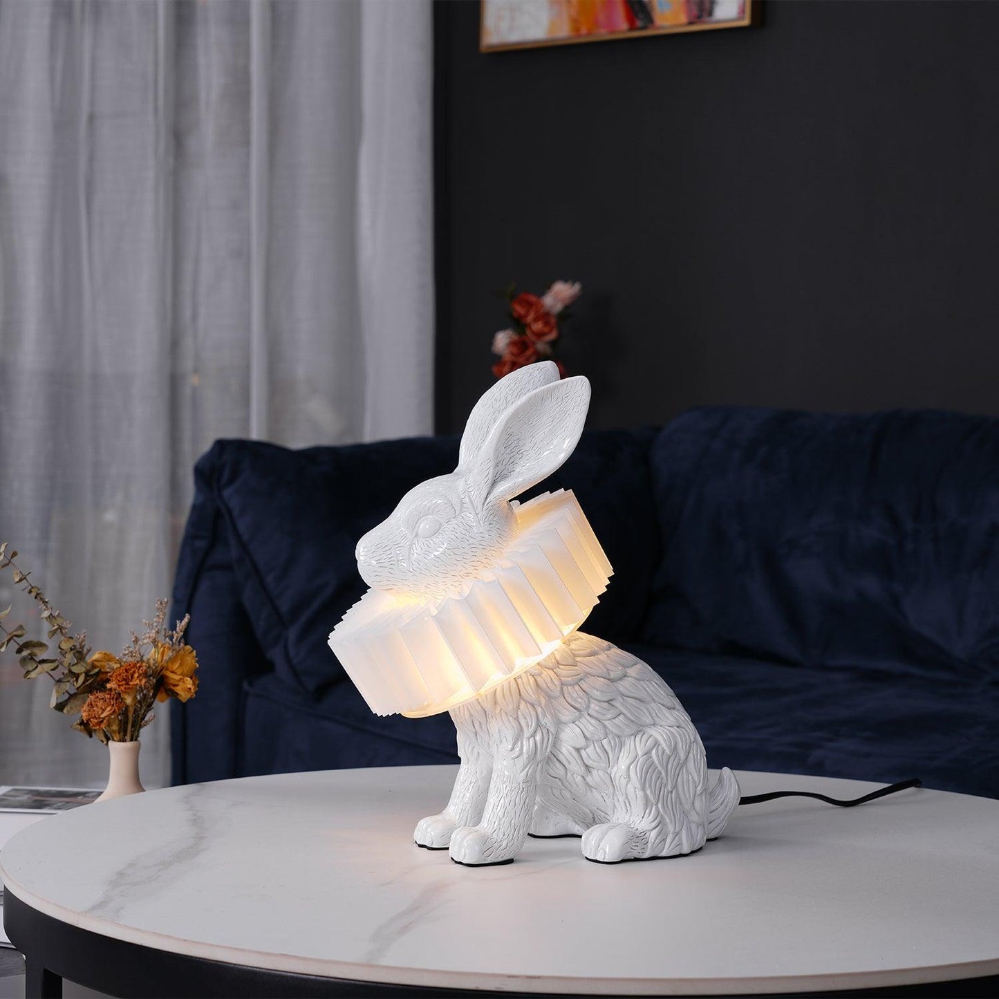 مصباح طاولة على شكل أرنب X 