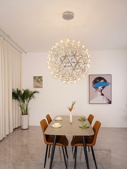 Gold Spark Ball Pendant Light