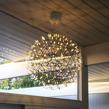 Gold Spark Ball Pendant Light