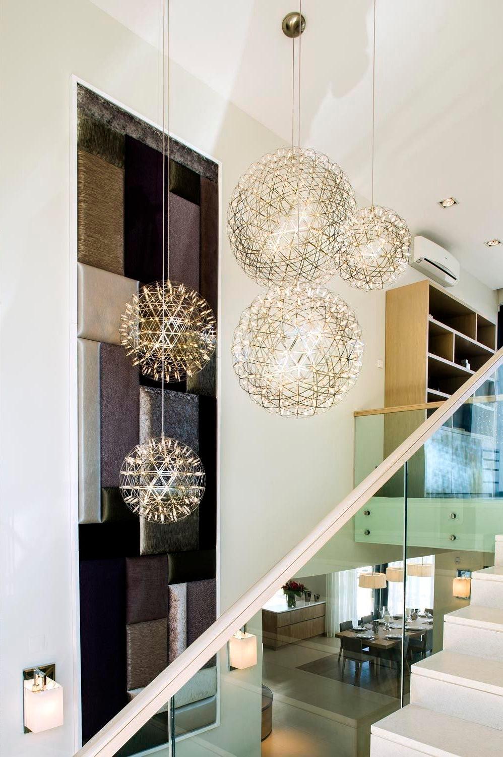 Gold Spark Ball Pendant Light