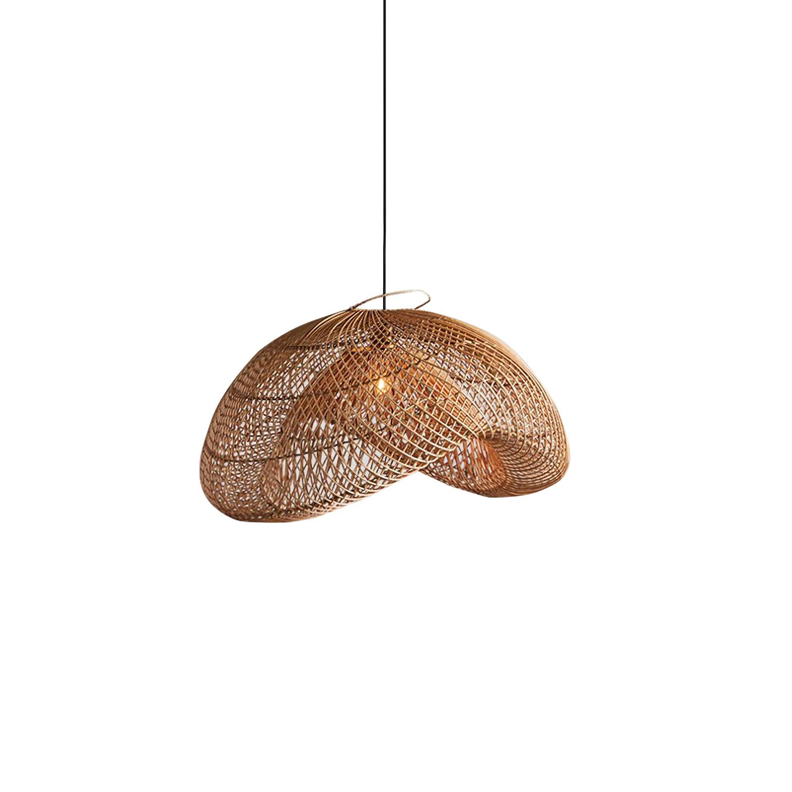Rattan Wave Pendant Light – CEENLI