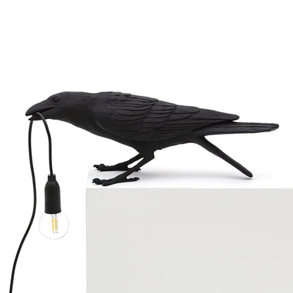Tischlampe „Raven“ aus Kunstharz 