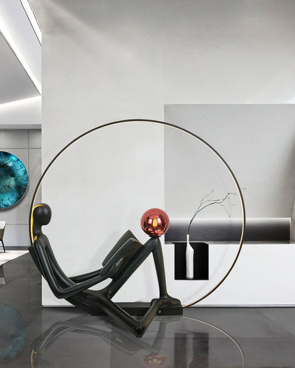 Reader Sculpture Floor Lamp