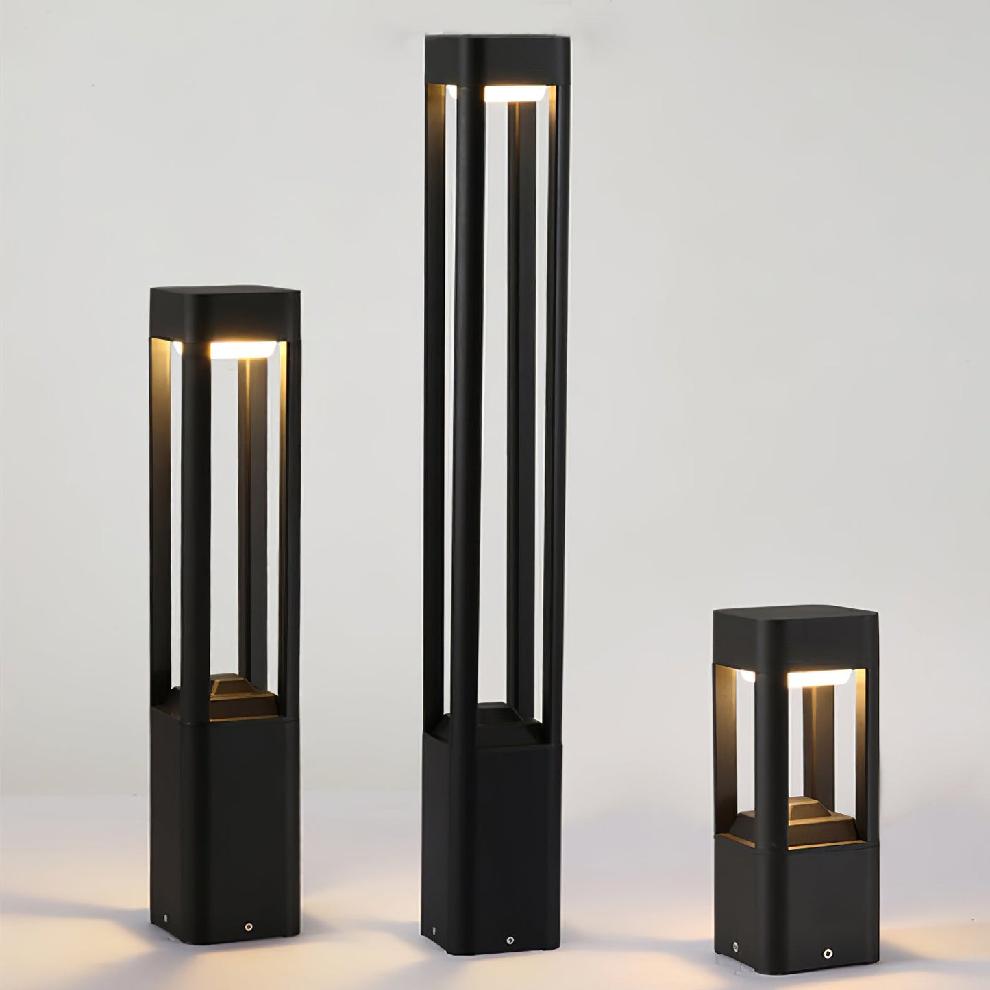 Rectangular Column Garden Outdoor Light