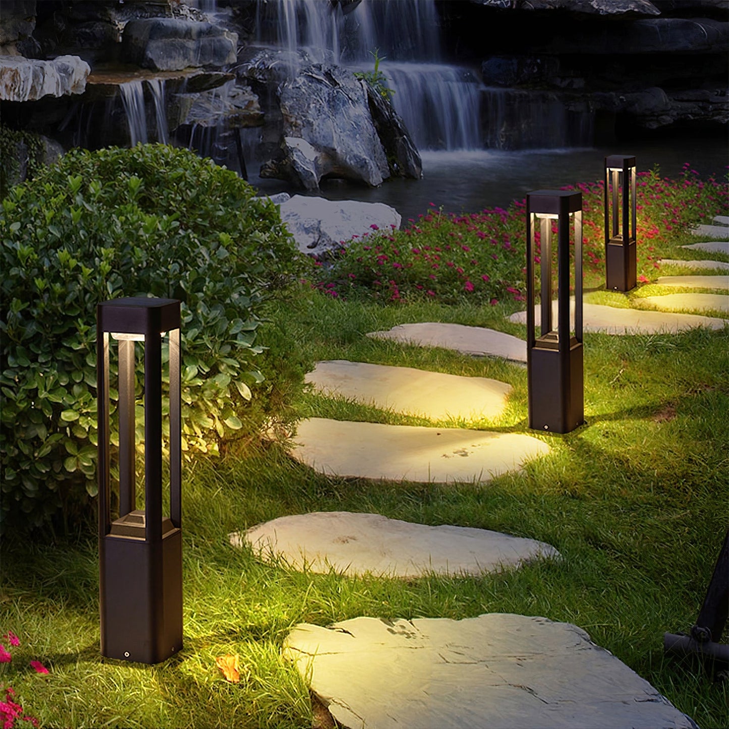 Rectangular Column Garden Outdoor Light