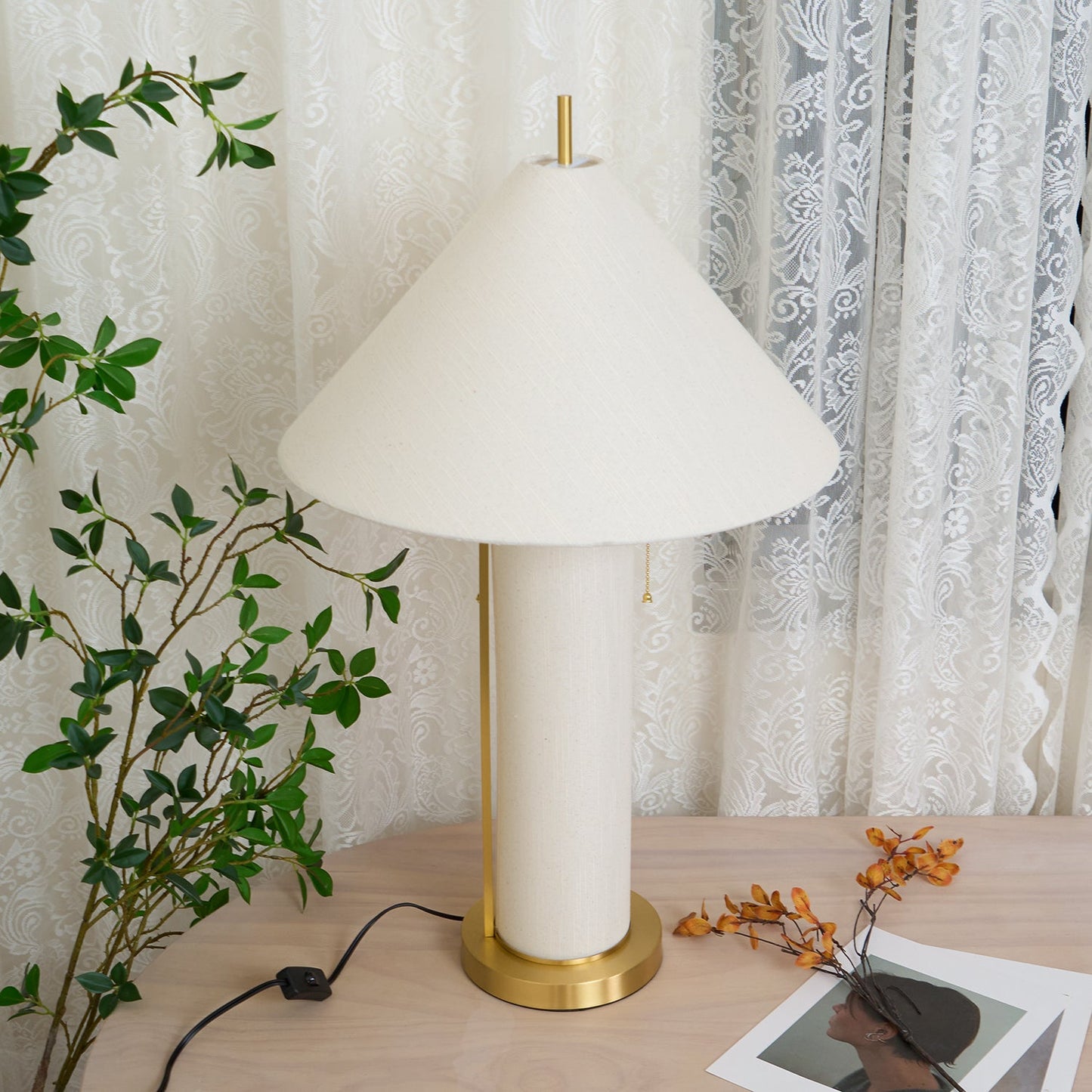 Remi Linen Table Lamp