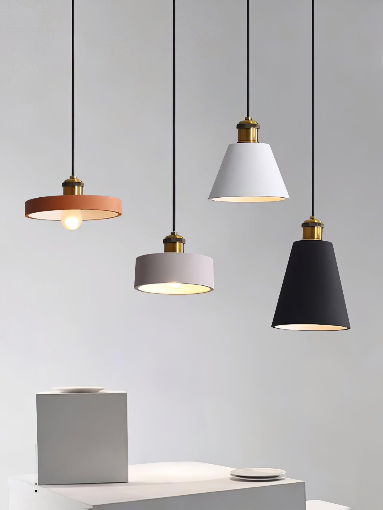 Resin Geometric Pendant Lamp