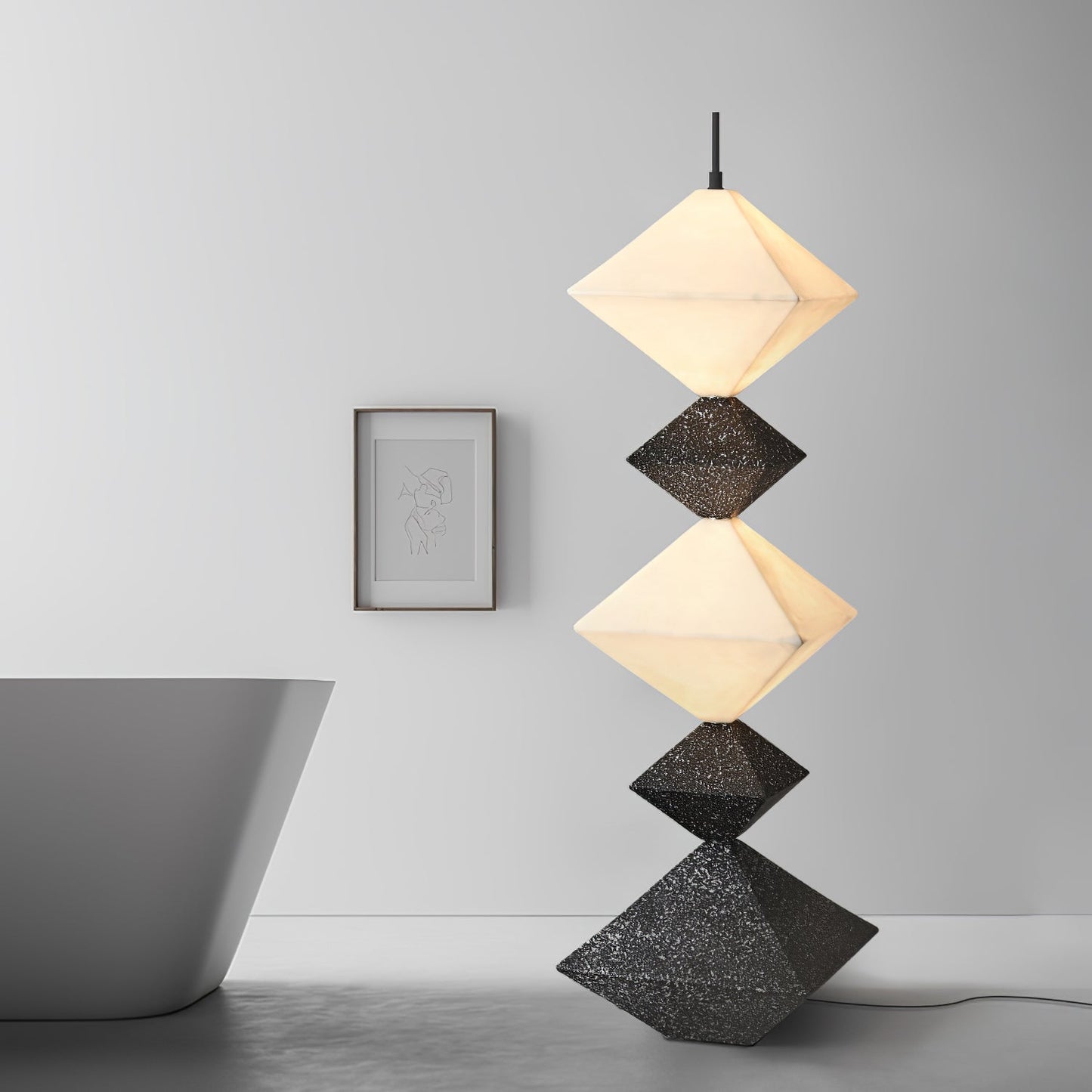 Rhombus Cube Floor Lamp