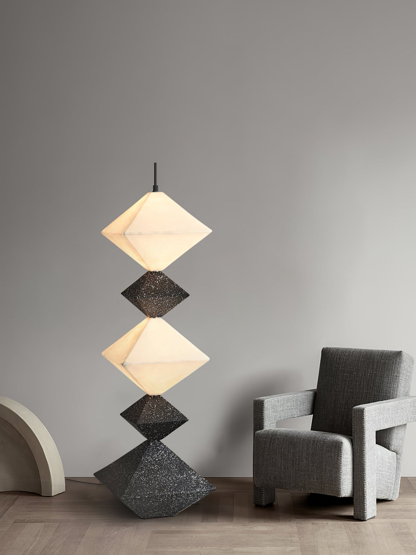 Rhombus Cube Floor Lamp