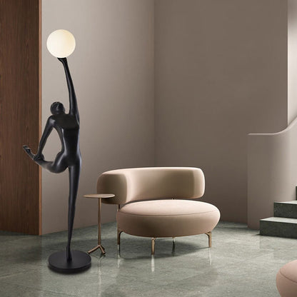 Rhythmic Gymnast Sculpture Floor Lamp