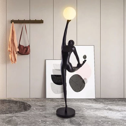 Rhythmic Gymnast Sculpture Floor Lamp