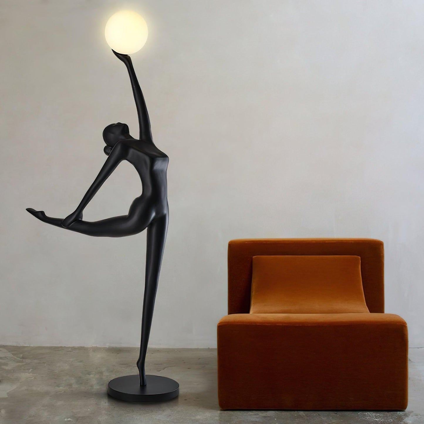 Rhythmic Gymnast Sculpture Floor Lamp