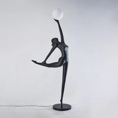 Rhythmic Gymnast Sculpture Floor Lamp