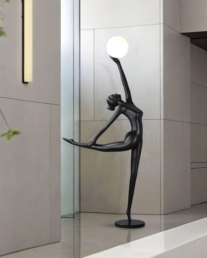 Rhythmic Gymnast Sculpture Floor Lamp