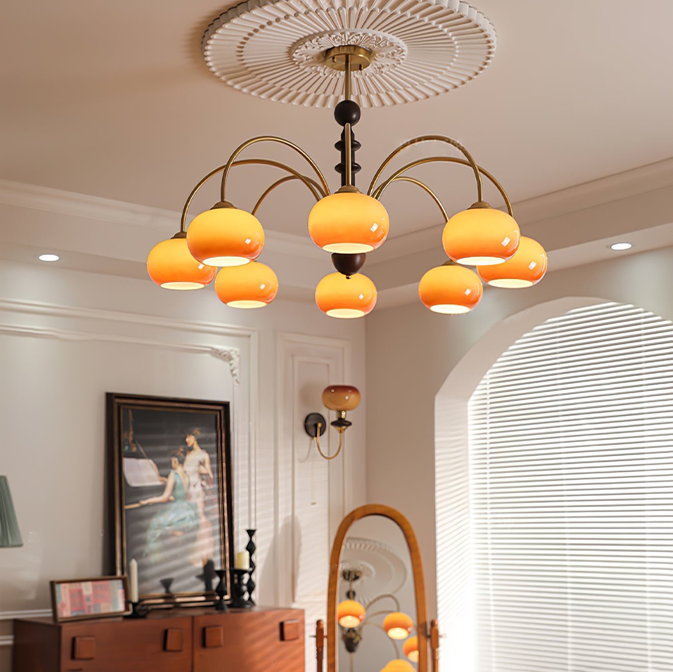 Ripe Persimmon Chandelier