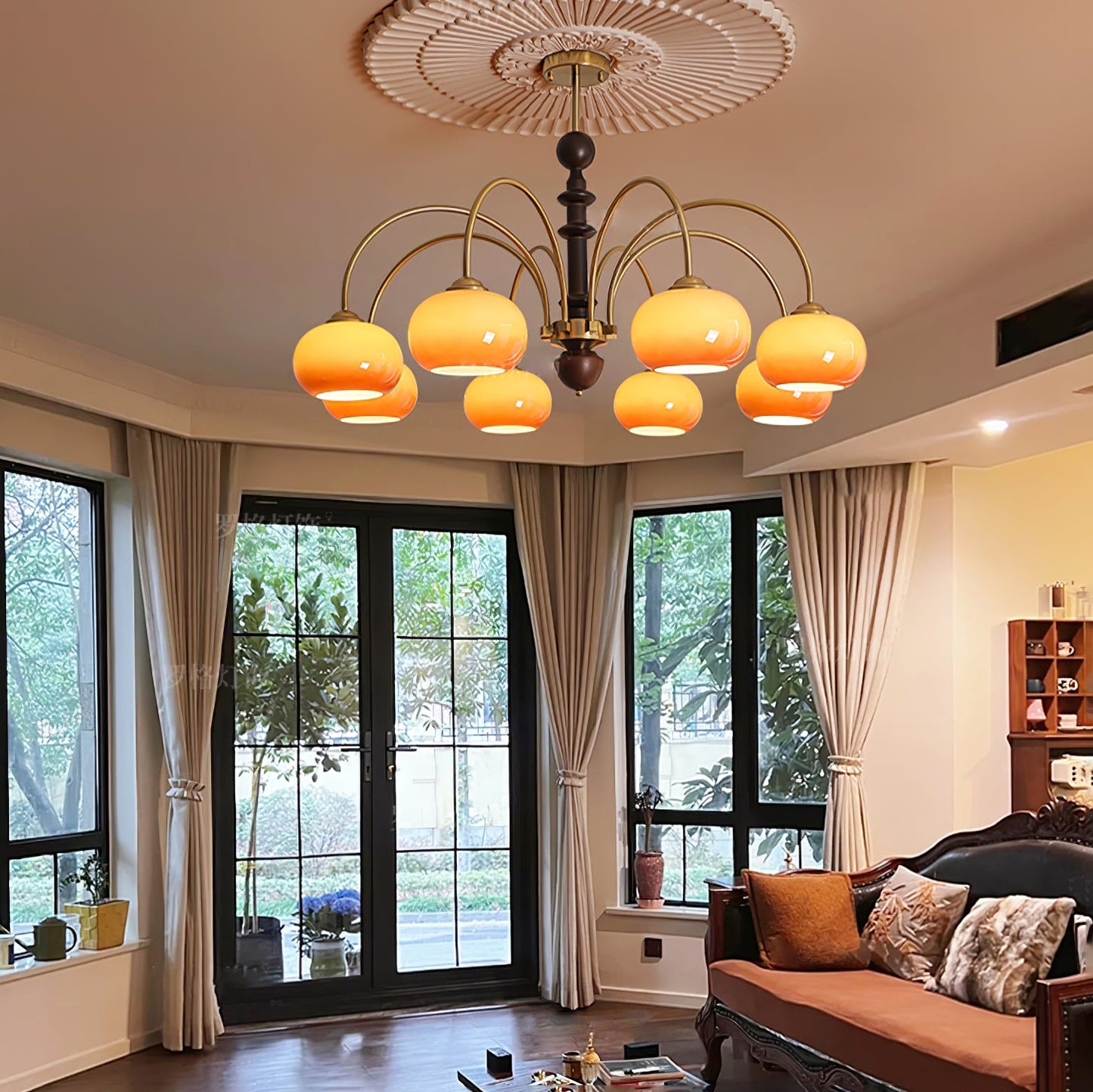 Ripe Persimmon Chandelier