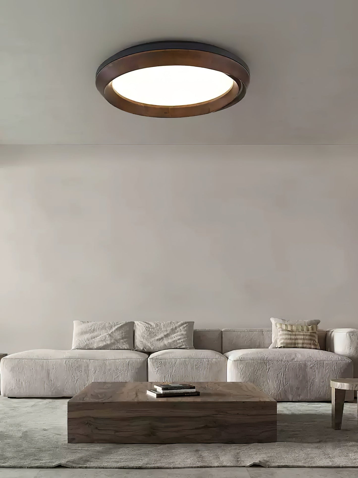 Ripple Wood Ceiling Light