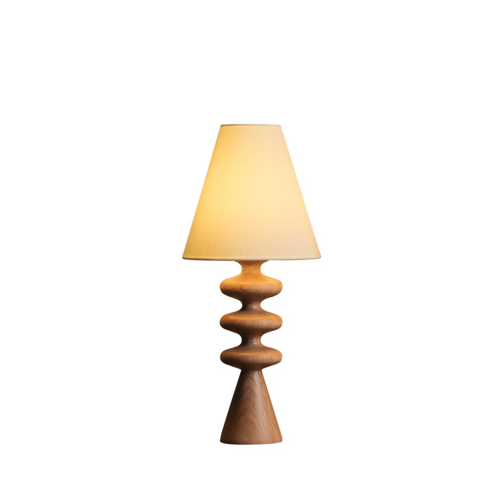 Ripple Wood Table Lamp