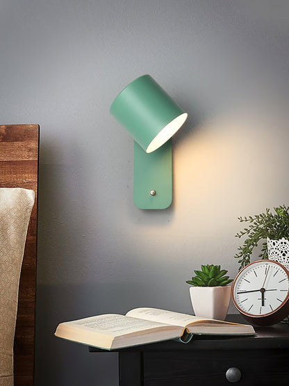 مصباح حائط اسطواني قابل للتدوير