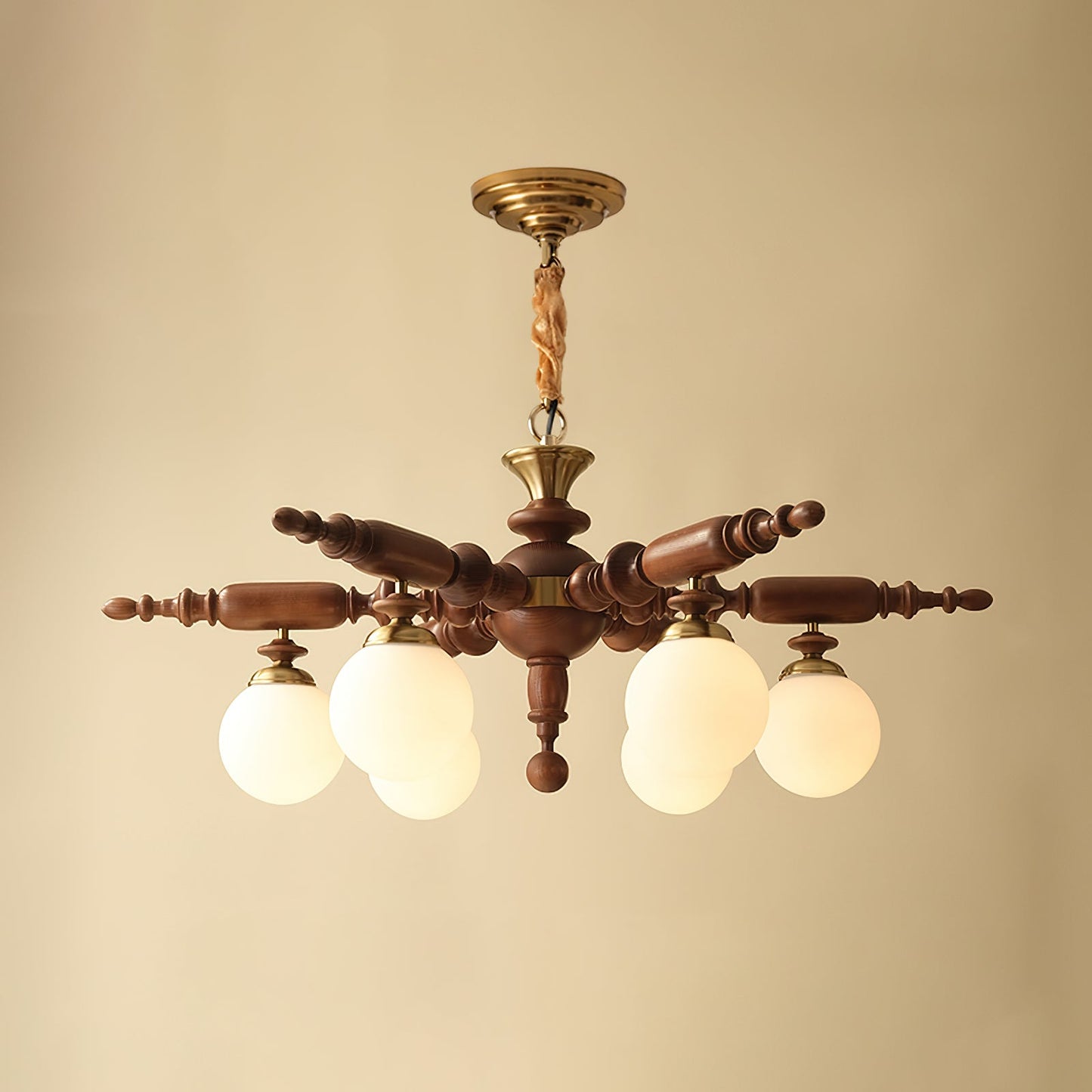 Rotating Stick Chandelier