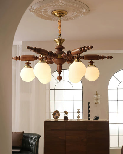 Rotating Stick Chandelier