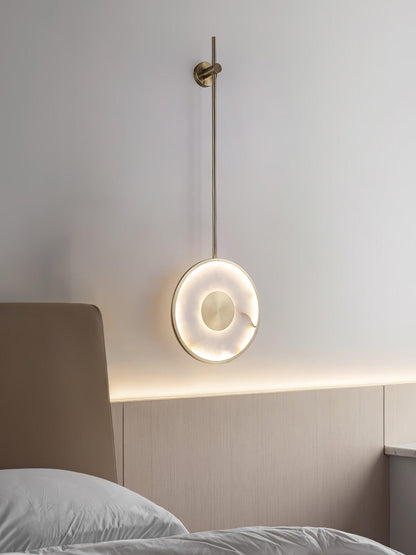 Round Marble Wall Lamp