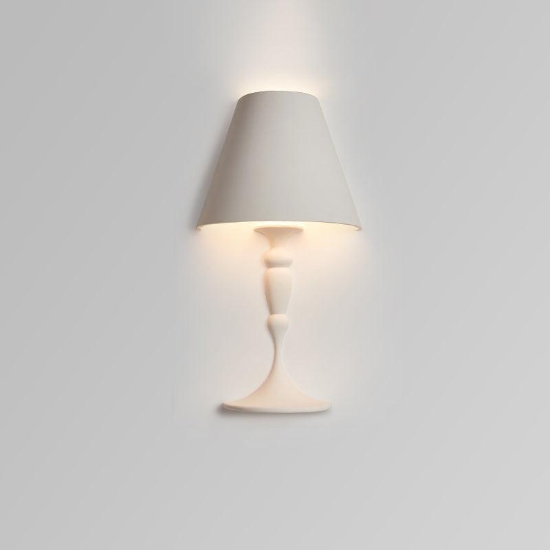 Gipsbild-Wandlampe