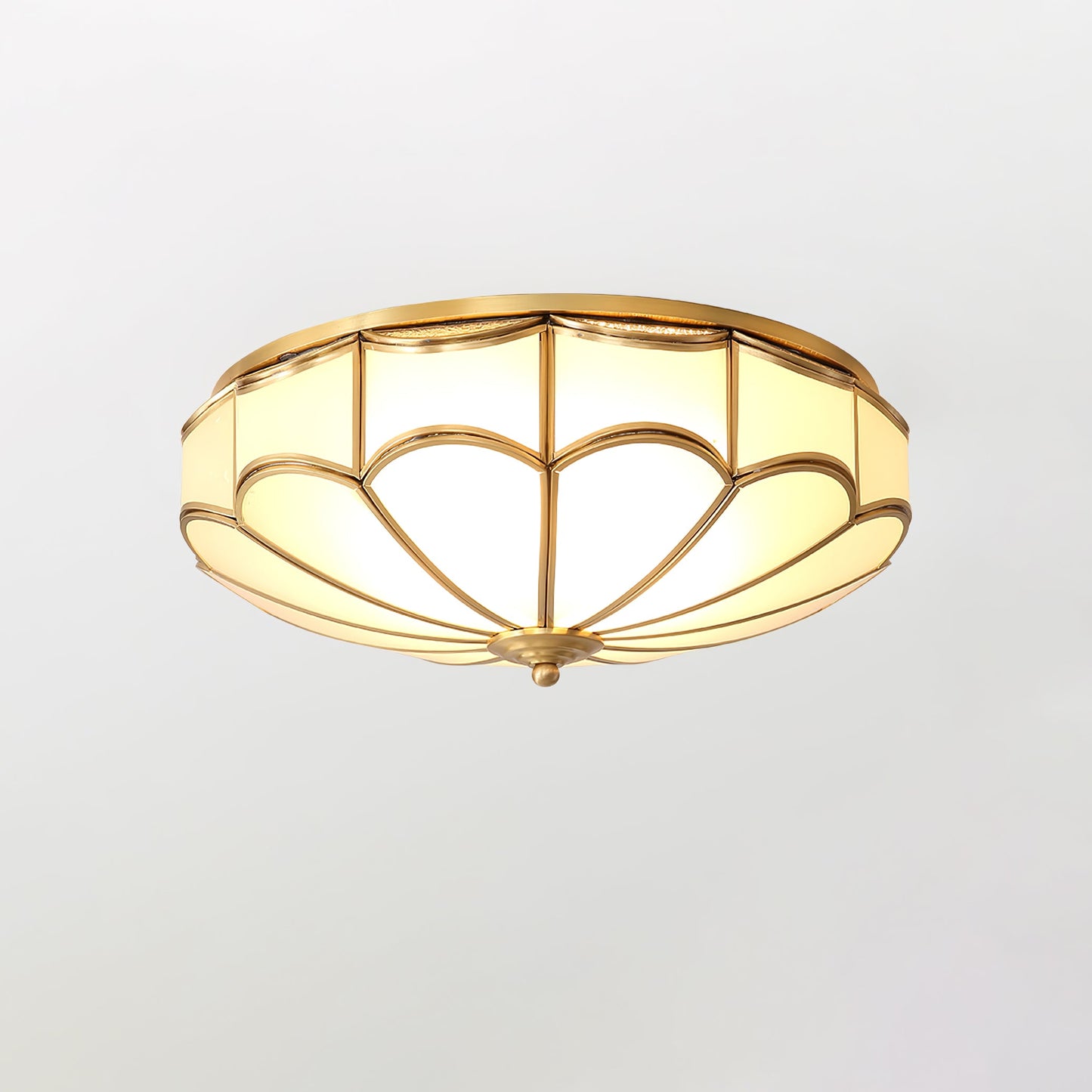 Scalloped Flush Ceiling Light