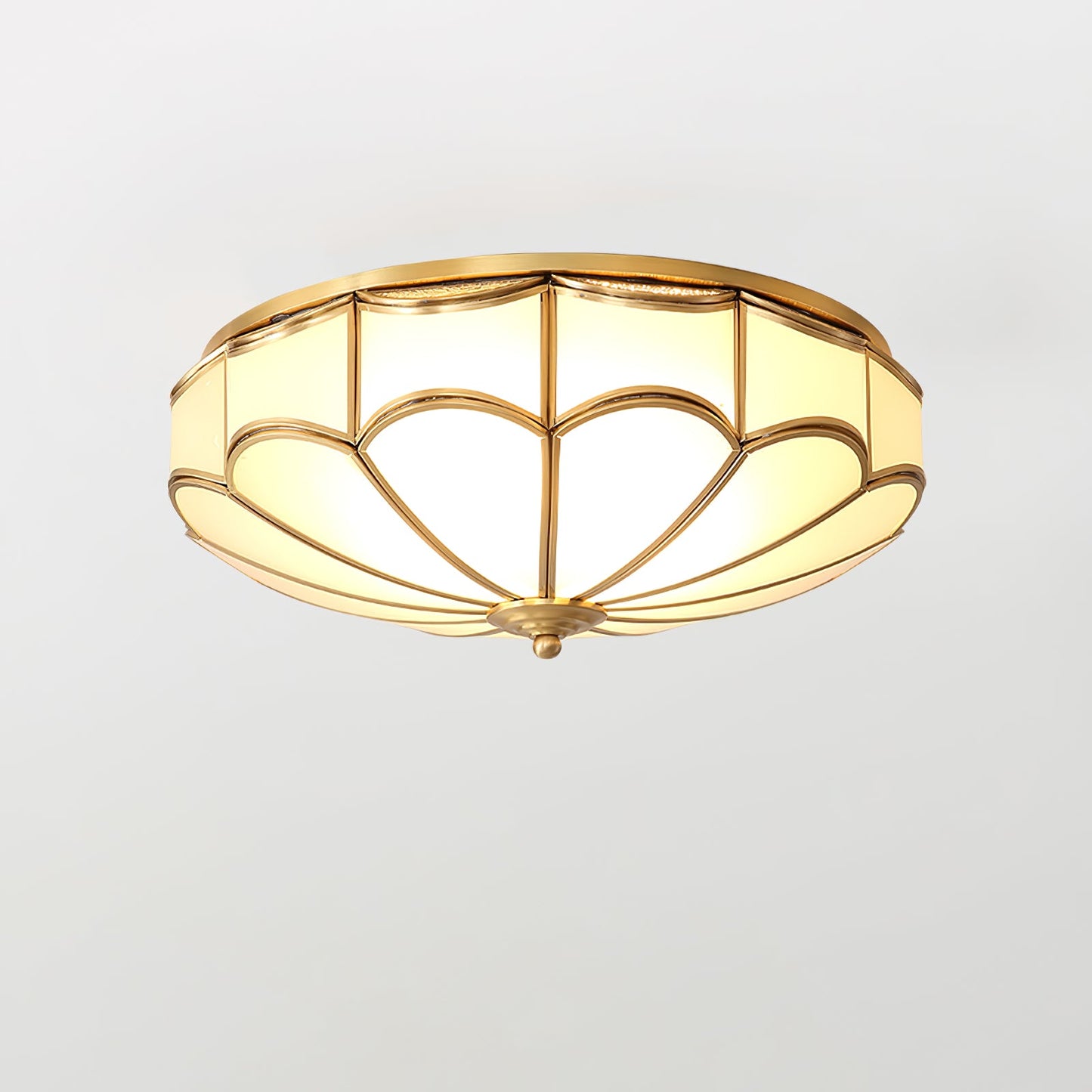 Scalloped Flush Ceiling Light