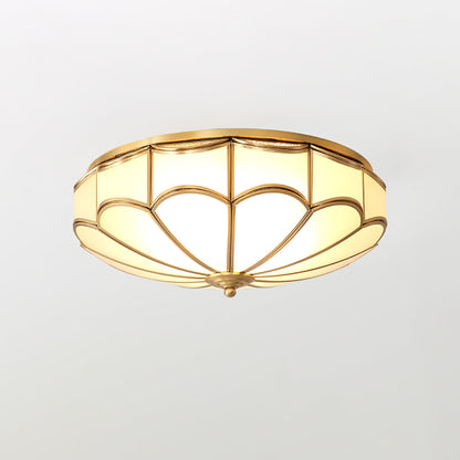 Scalloped Flush Ceiling Light