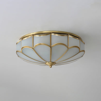 Scalloped Flush Ceiling Light