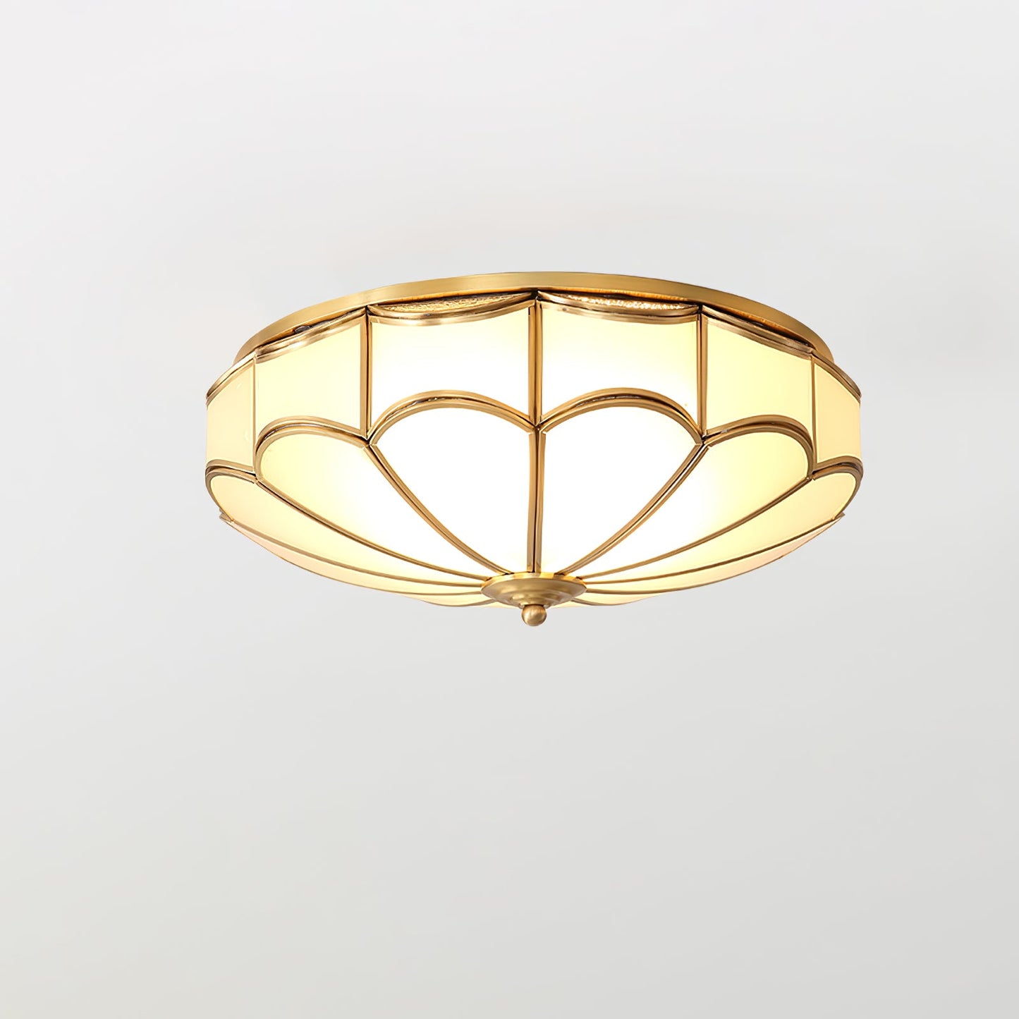 Scalloped Flush Ceiling Light