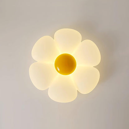 Deckenlampe für Kinderzimmer mit sechsblättrigem Blumenmotiv 